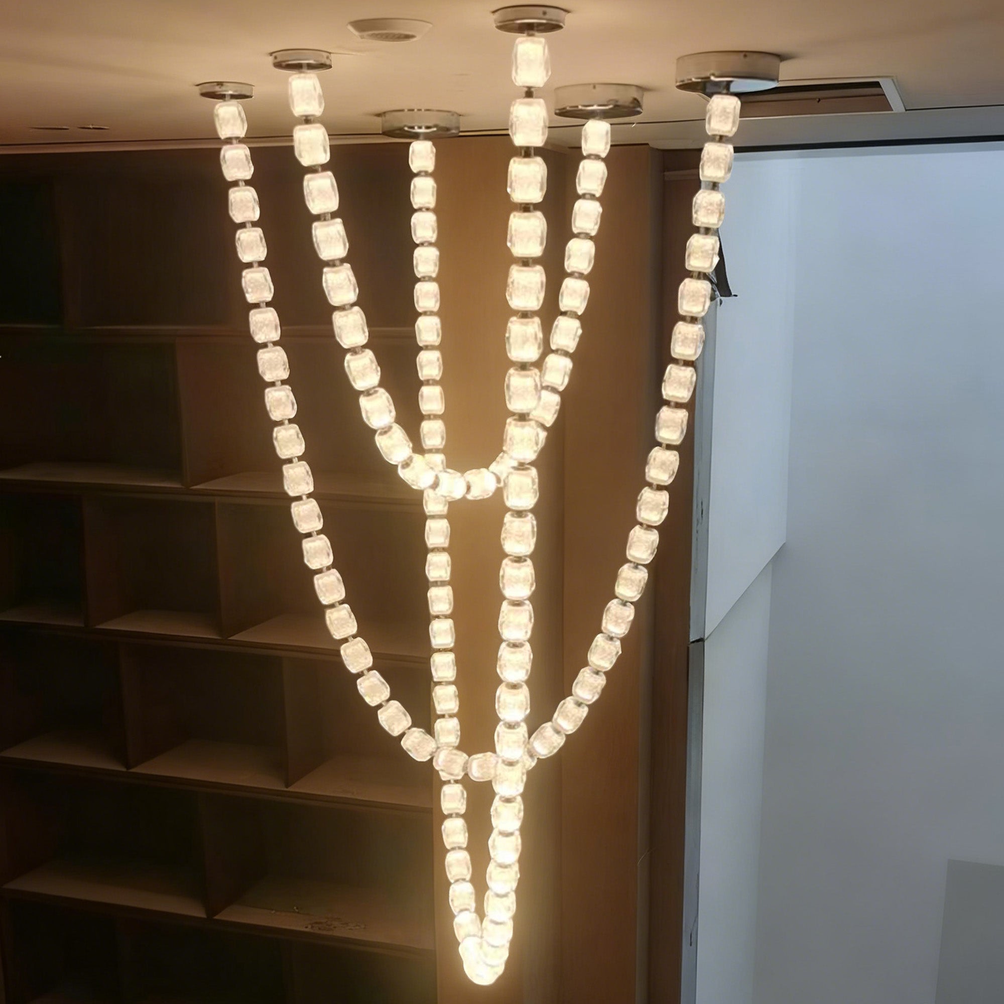 Modern Crystal Bead Chandelier