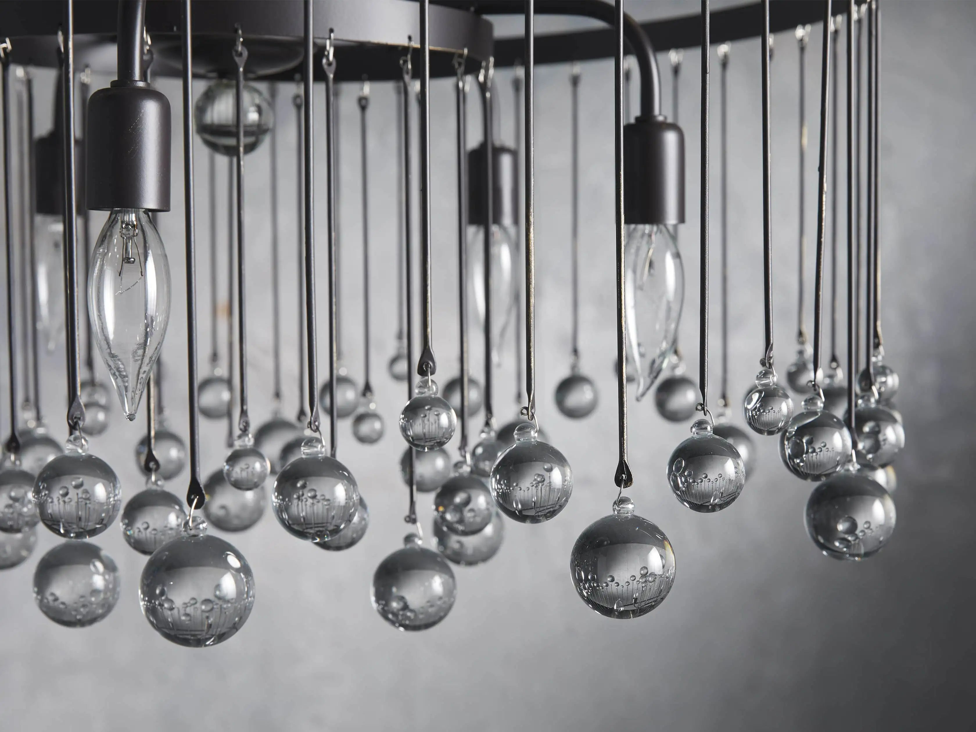 Crystal Ball Aubrey Round Chandelier 5 Light / 8 Light