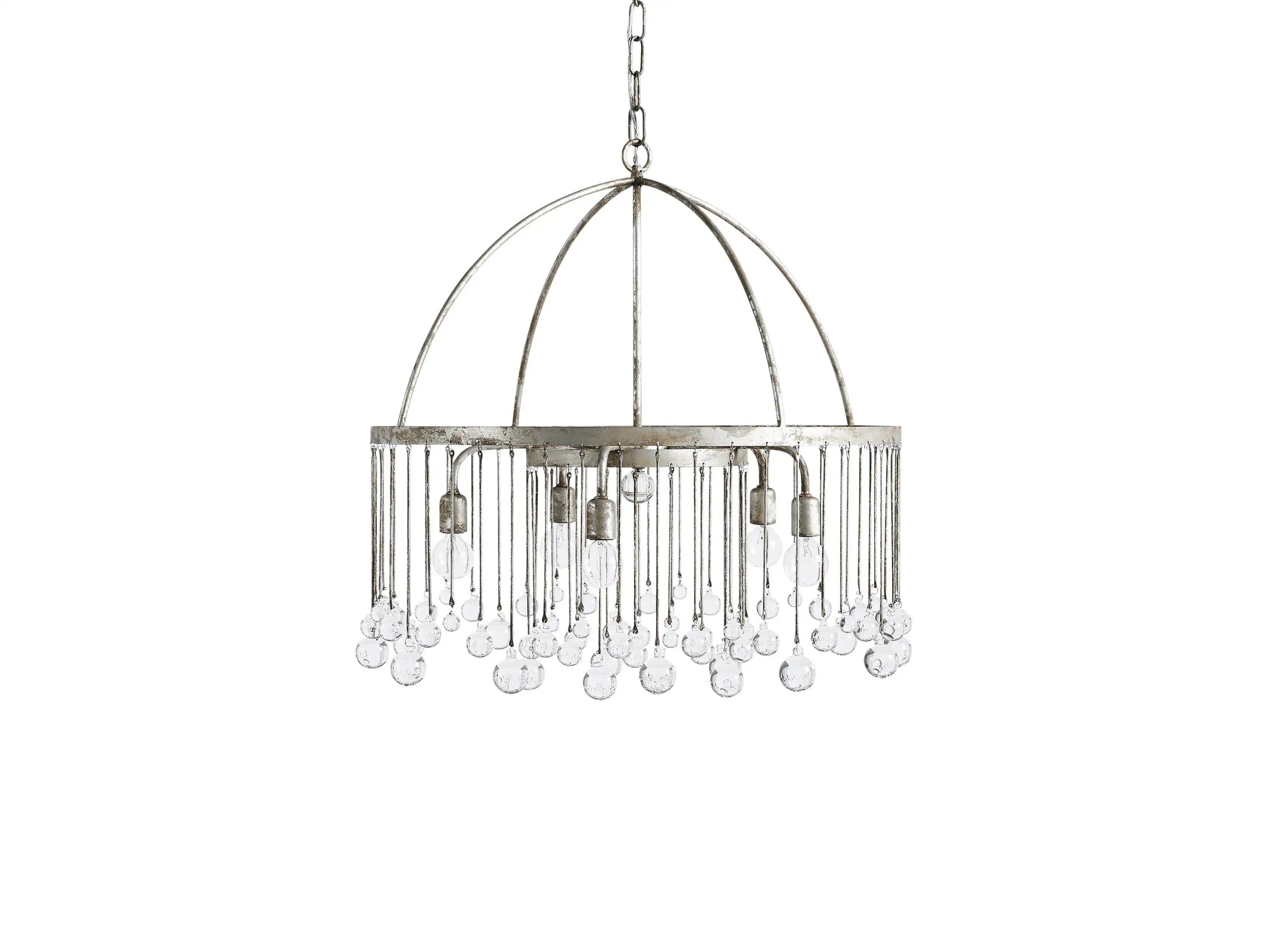Crystal Ball Aubrey Round Chandelier 5 Light / 8 Light
