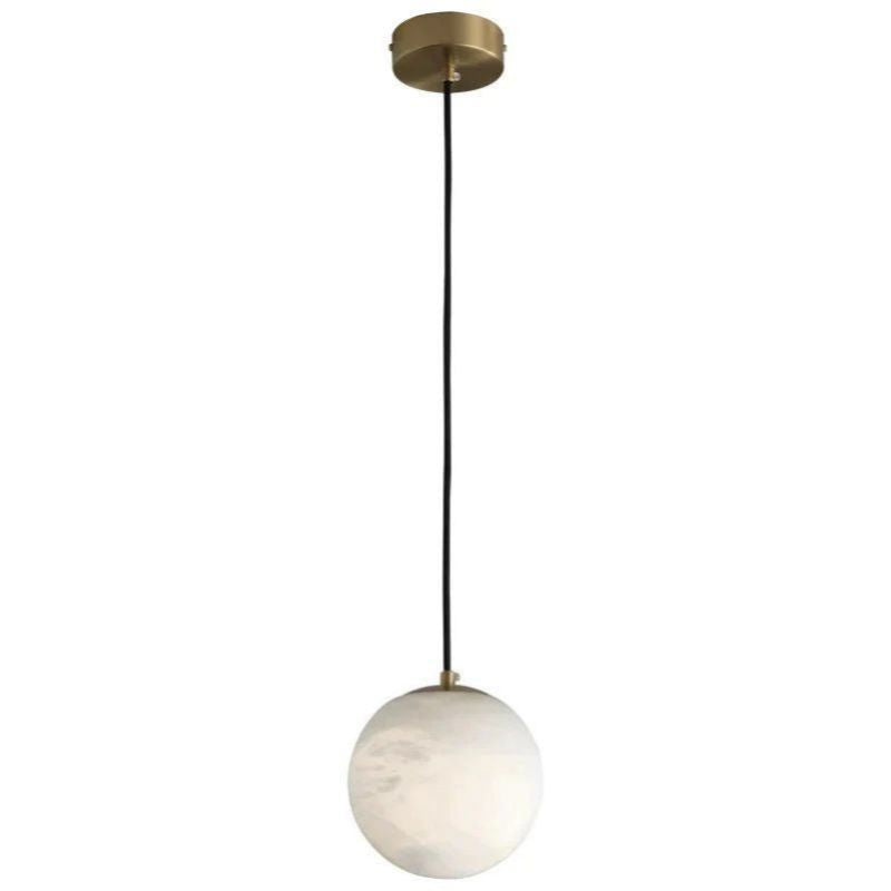 Hannah Modern Alabaster Ball Kitchen Island Pendant Light
