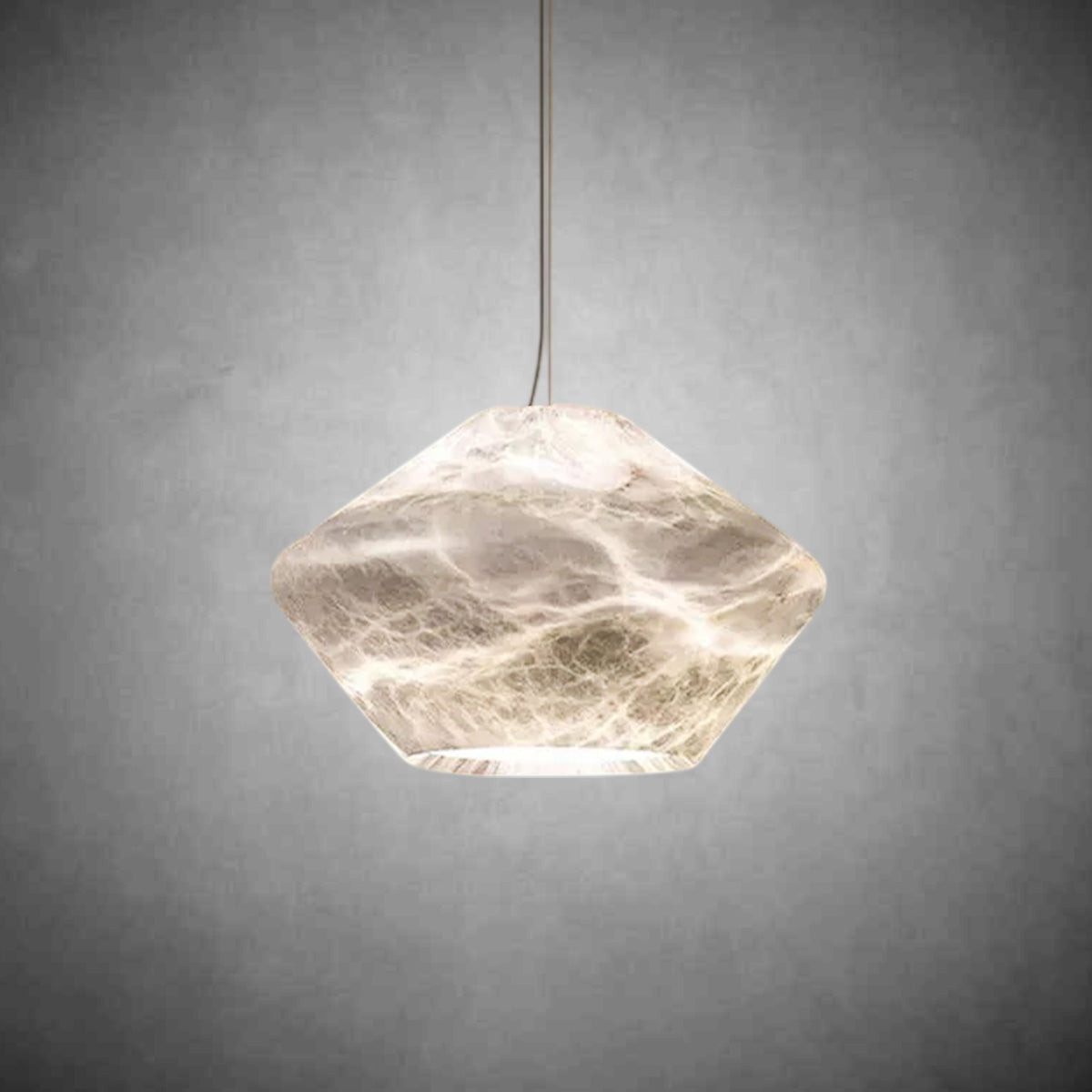 Alabaster Bedside Pendant Light, Living Room Pendant Light