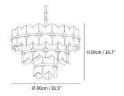 Alabaster Cloudscape Chandelier