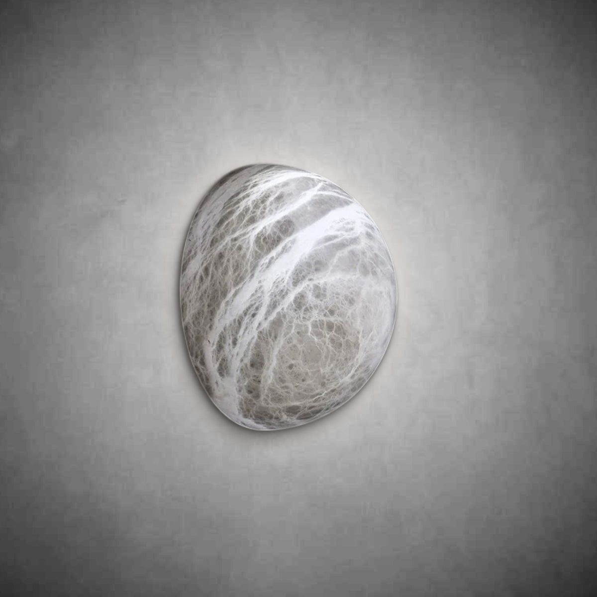 Alabaster Dome Art Wall Sconce