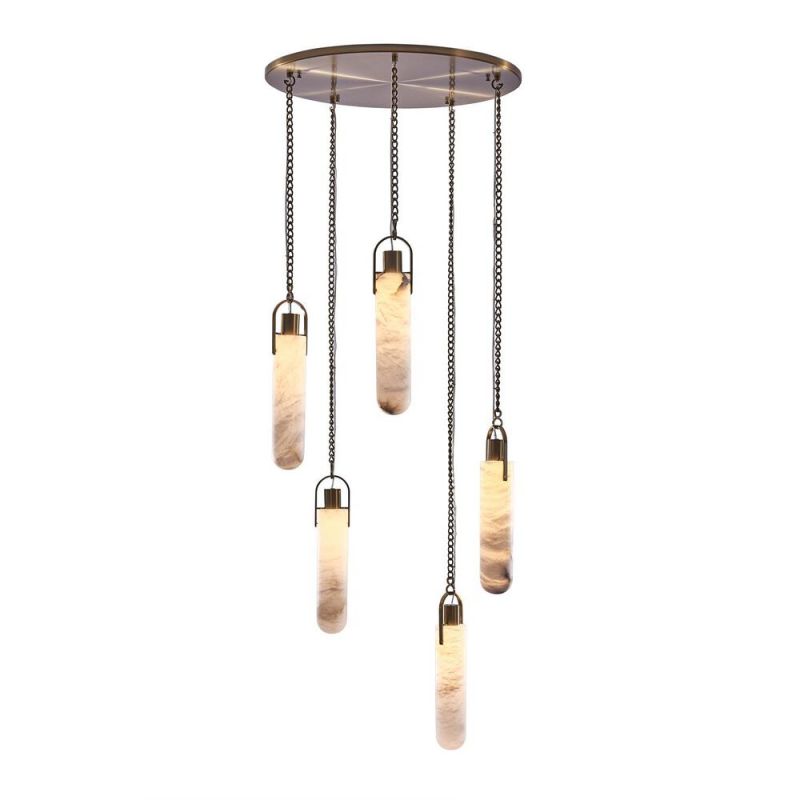 Theresa Alabaster Flint Additions Multi Hanging Pendant Lighting