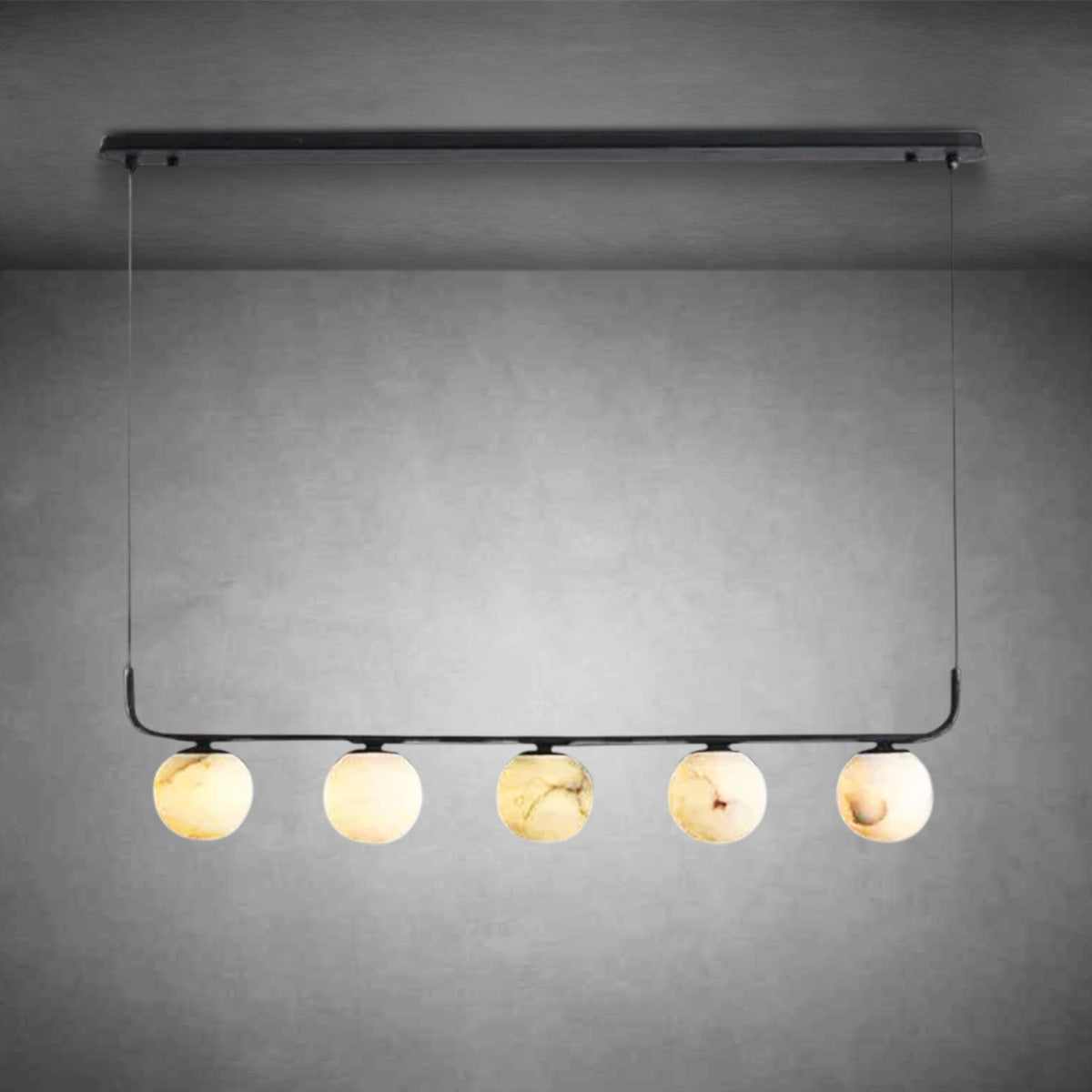Alabaster Global Kitchen Island Pendant