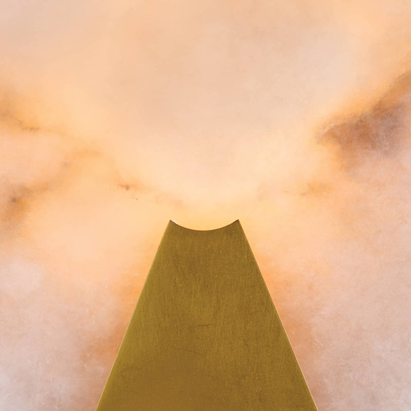 Regina Alabaster Houston Round Wall Sconce