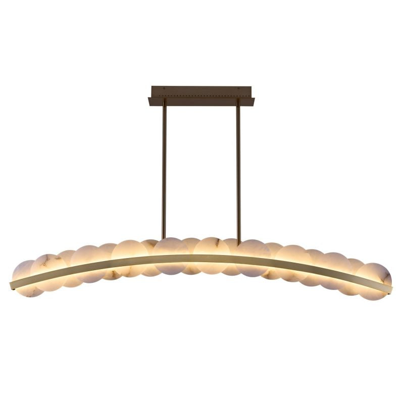 Reagan Alabaster Meridian 60 In LED Island Chandelier
