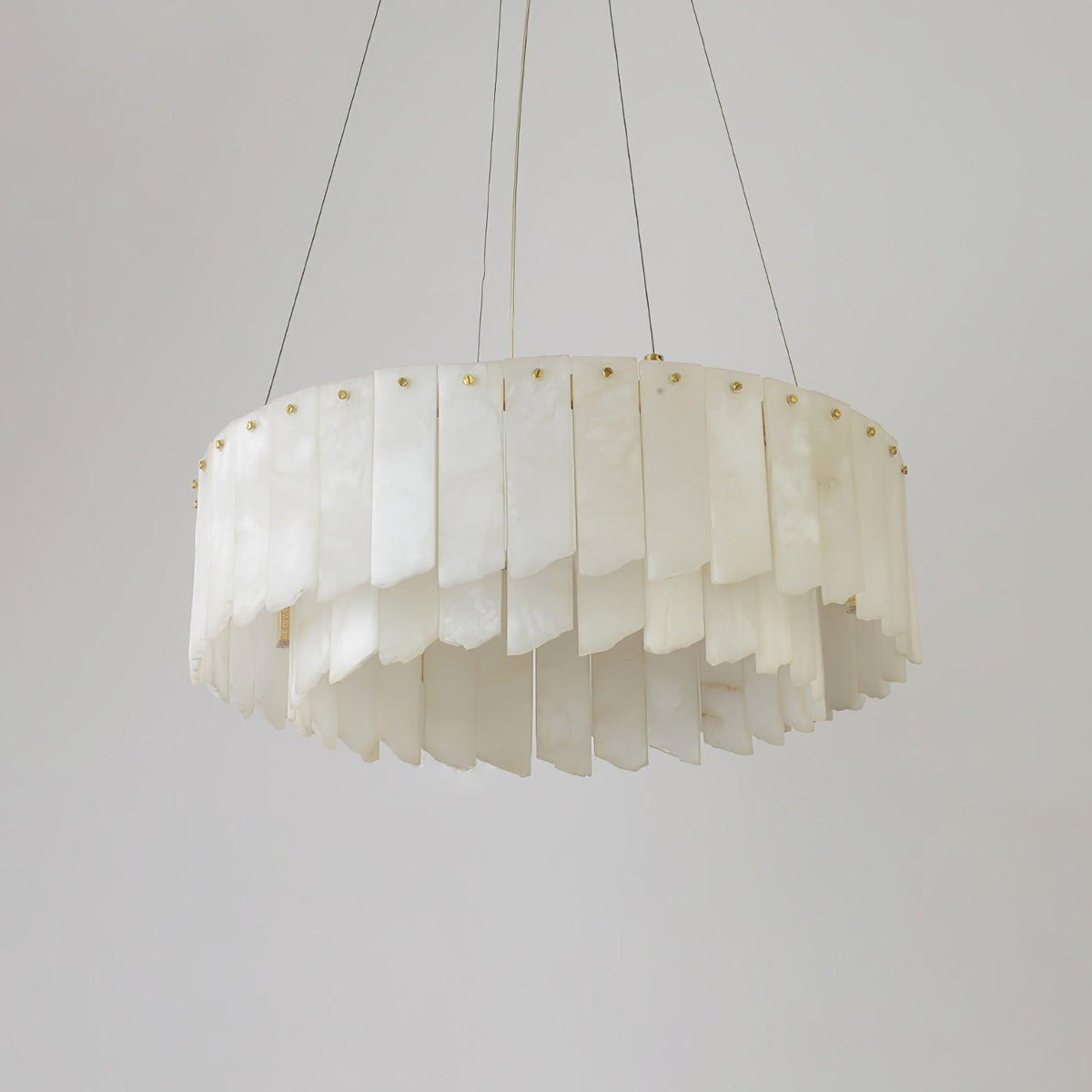 Alabaster Cascade Tiered Chandelier 22.4"-47.2"