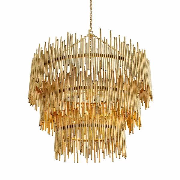 Russell Luxury 3-Tier Metal Chandelier Lighting for Living Room