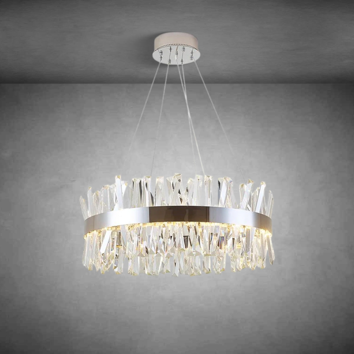 Arsen Crystal Round Chandelier