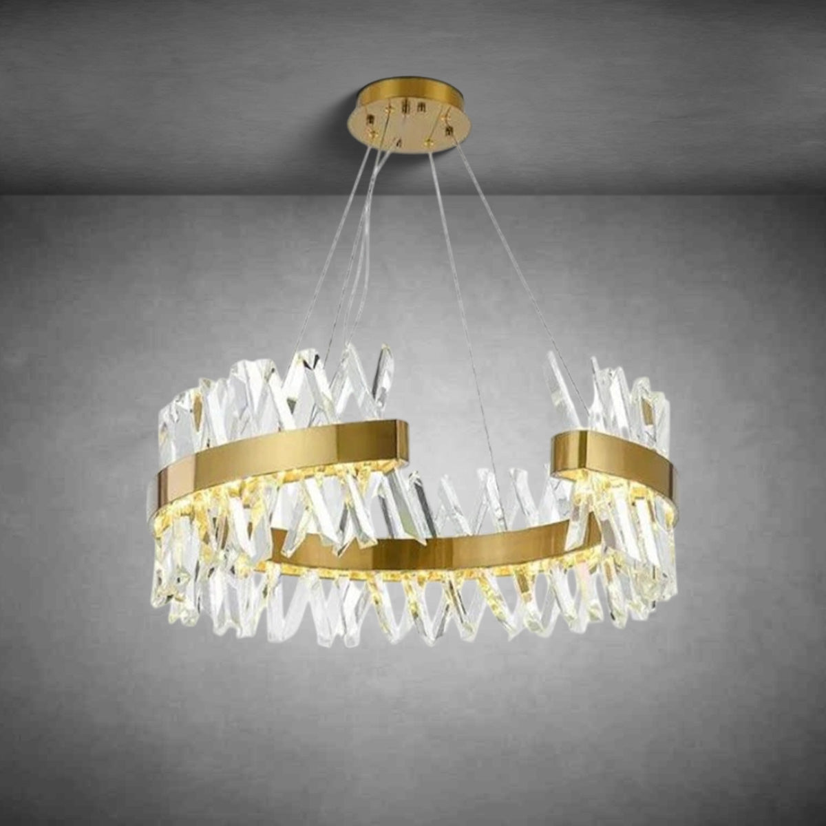 Arsenio Open Round Crystal Chandelier