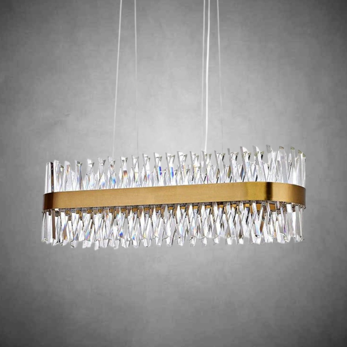Arsenio Oval Crystal Chandelier