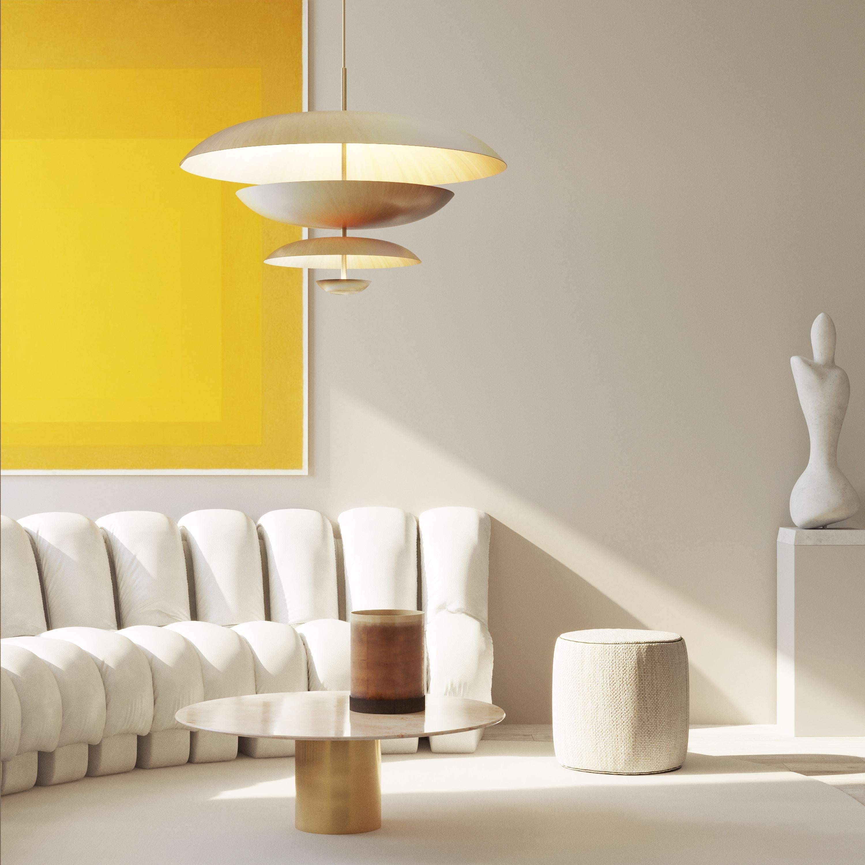 Cosmic Ore Chandelier 100' Bronze Gradient Patinated Brass Ceiling Light