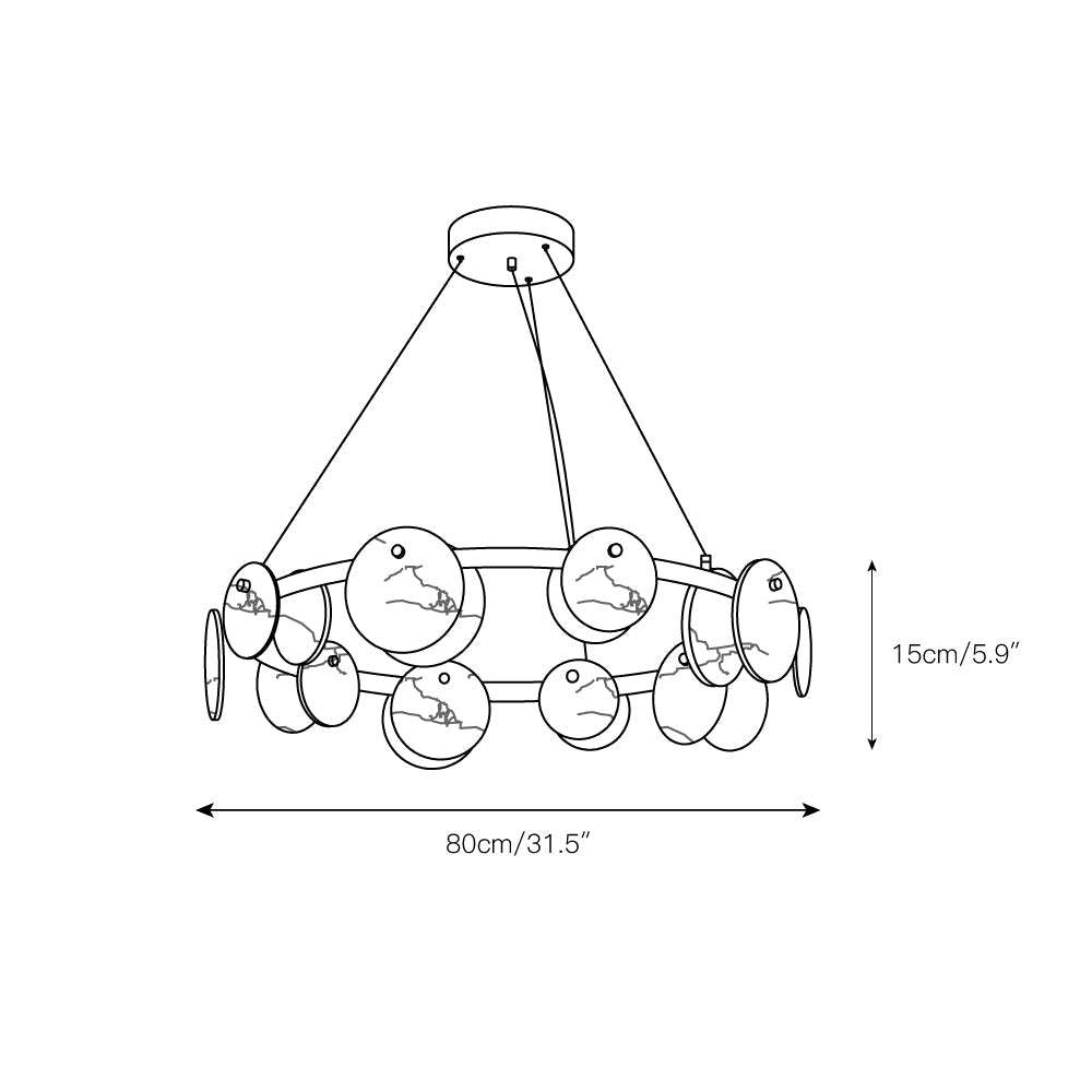 Austen Alabaster Chandelier