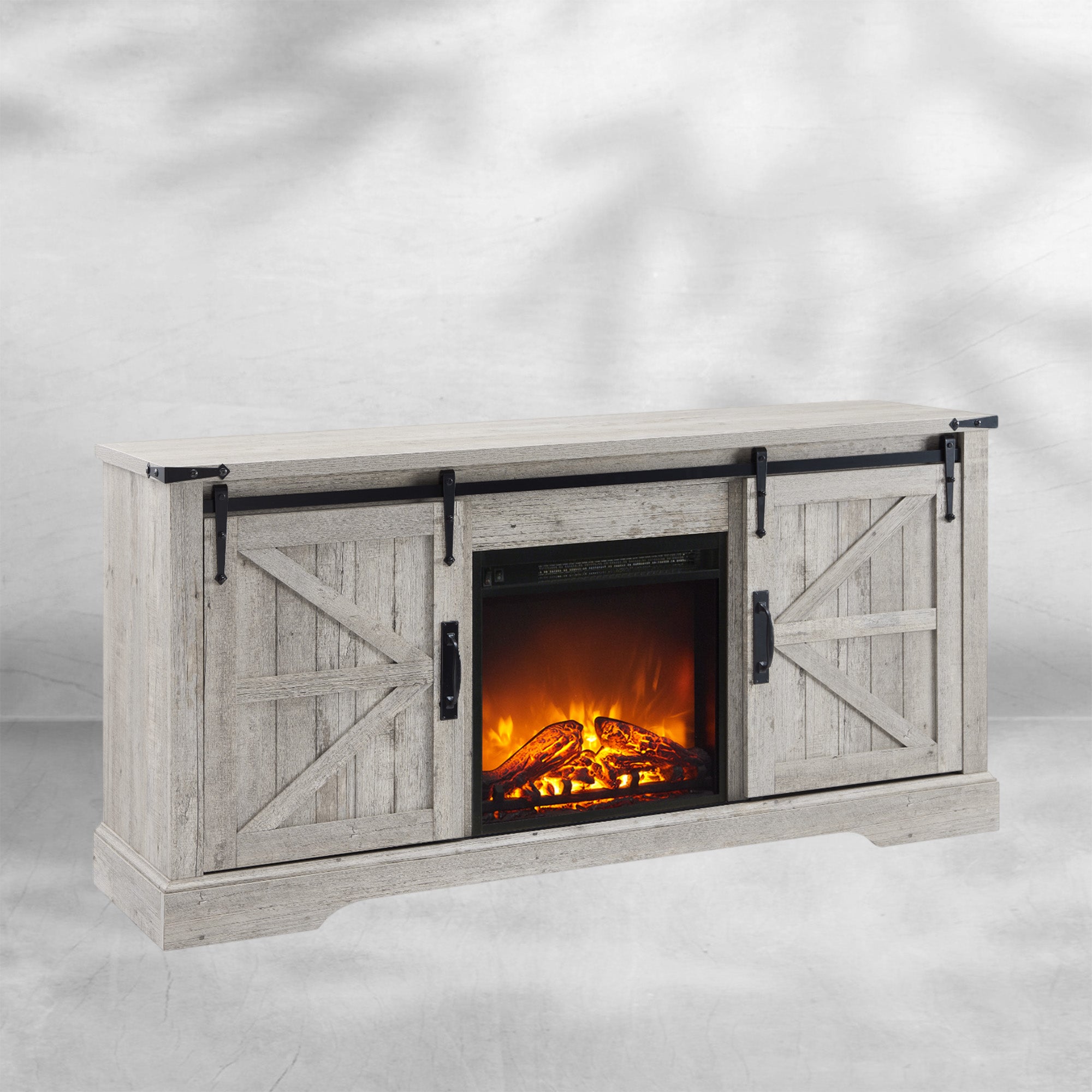 TV Stand with Fireplace for TVs Up To 65 Inch