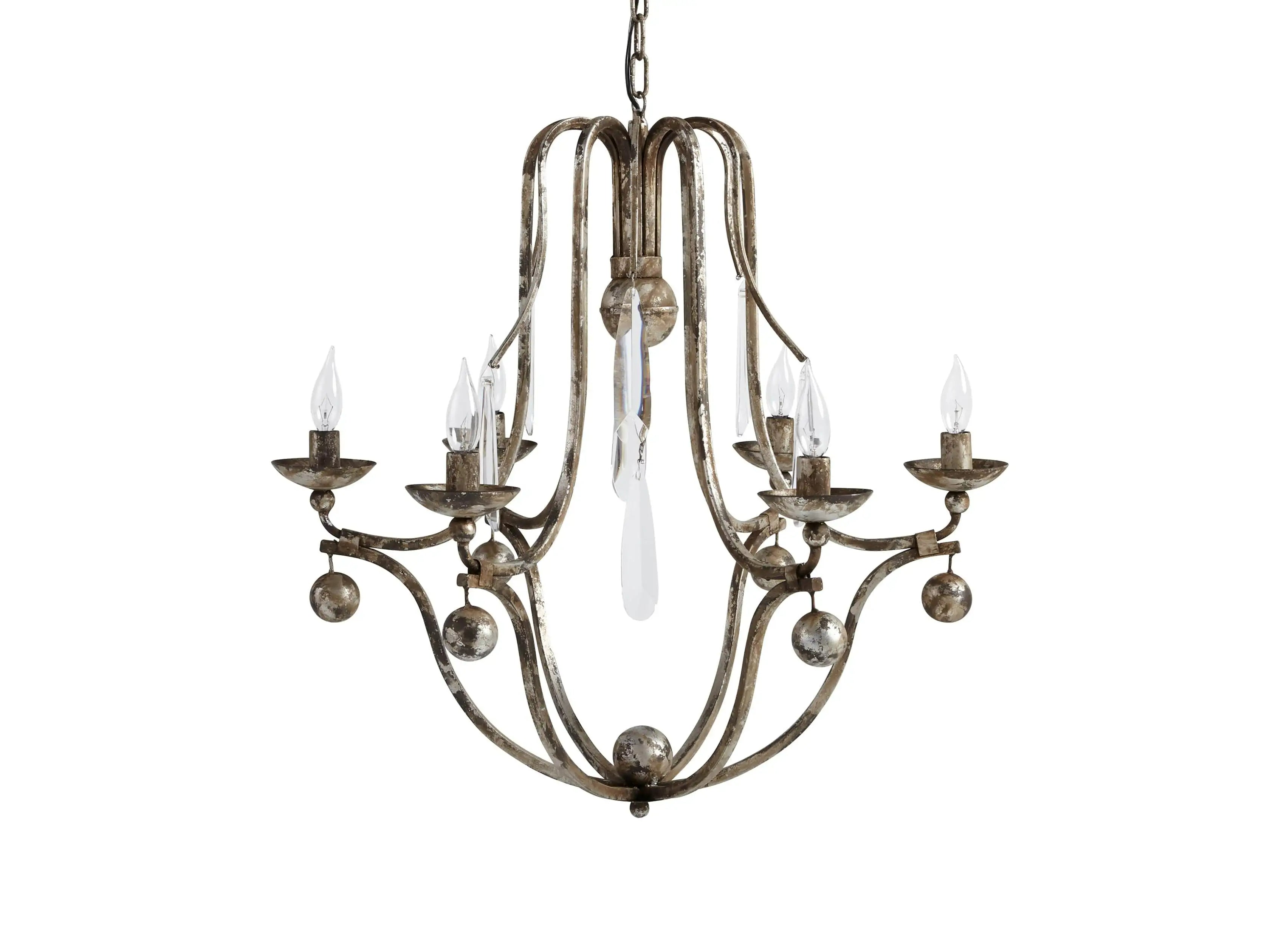 Gothic Bonita Chandelier- Silver