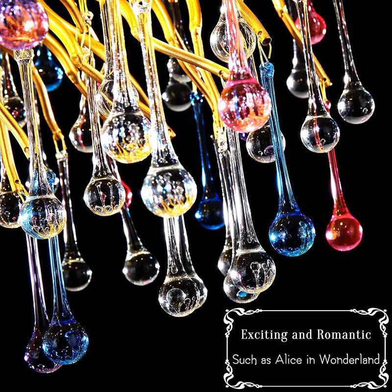 Doris Rain Crystal Branch Chandelier 45"L