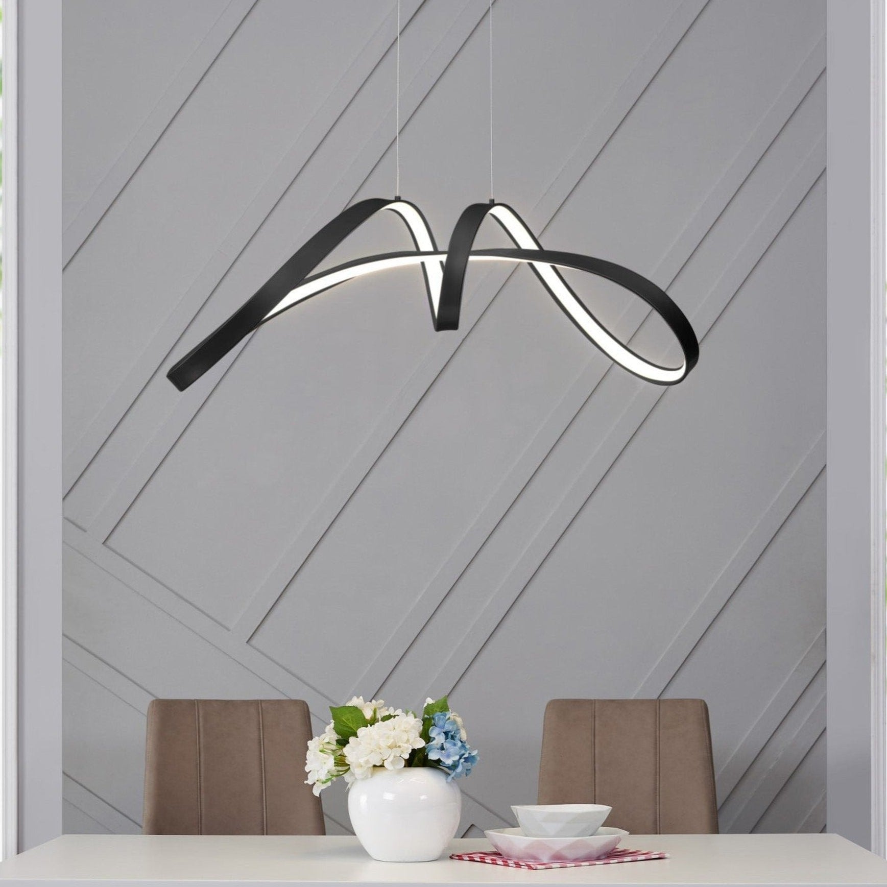 Bucharest LED Chandelier Black