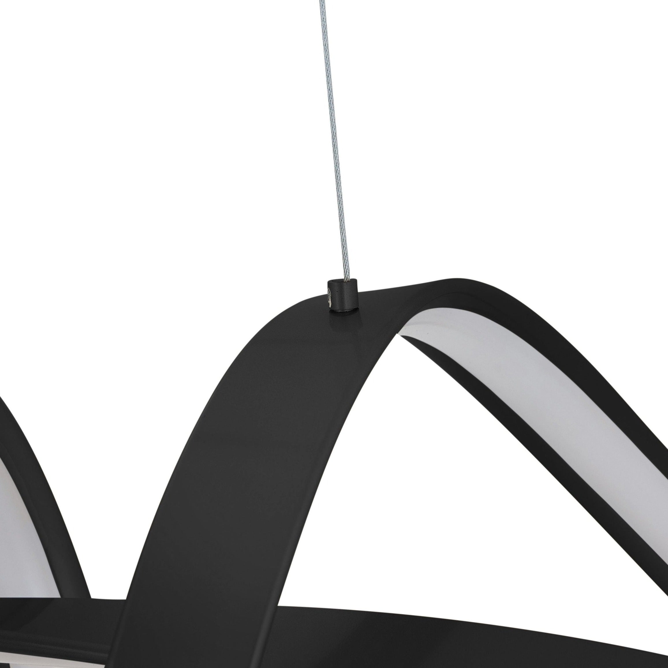 Bucharest LED Chandelier Black