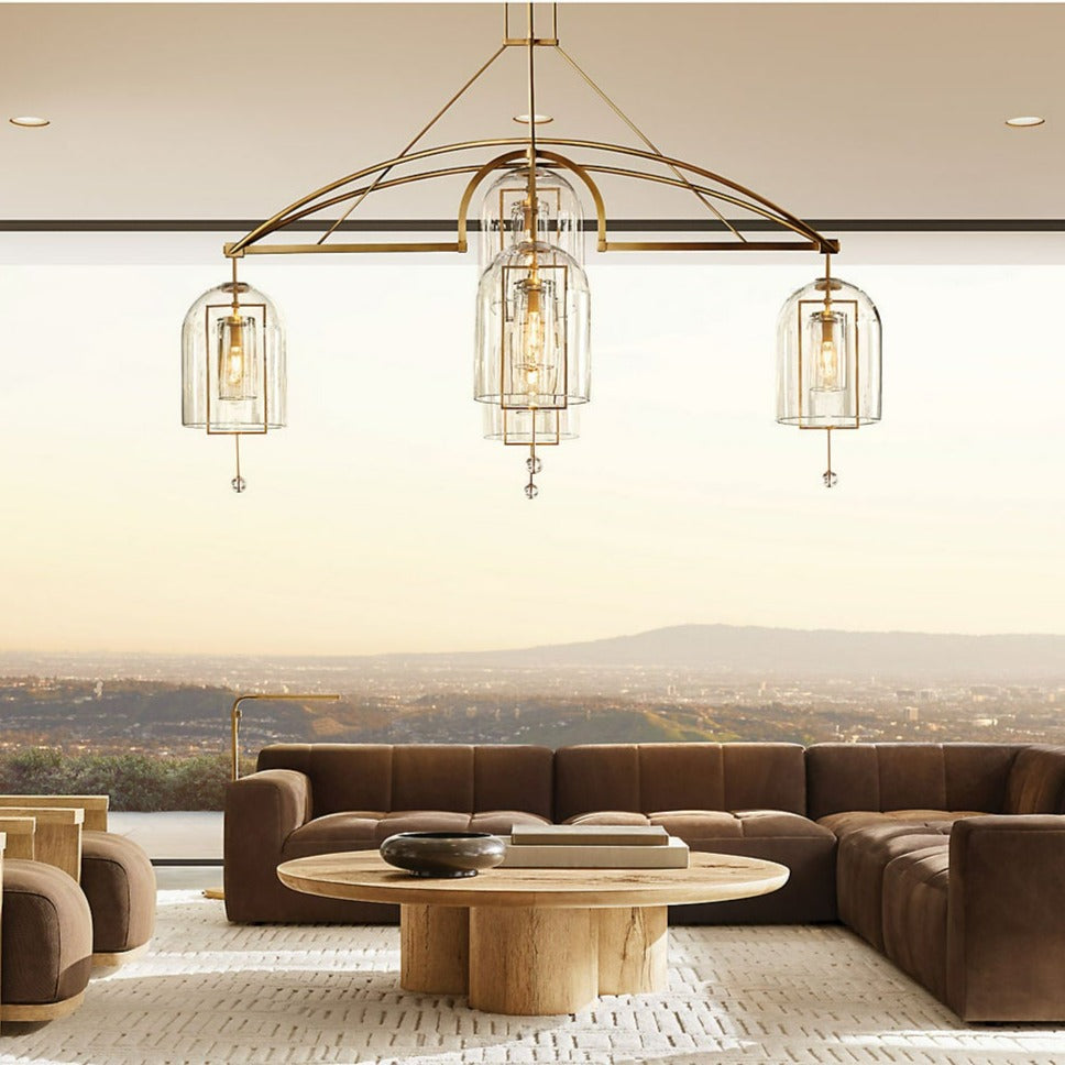 HA Fulcrum Round Chandelier 61" 5-Lights