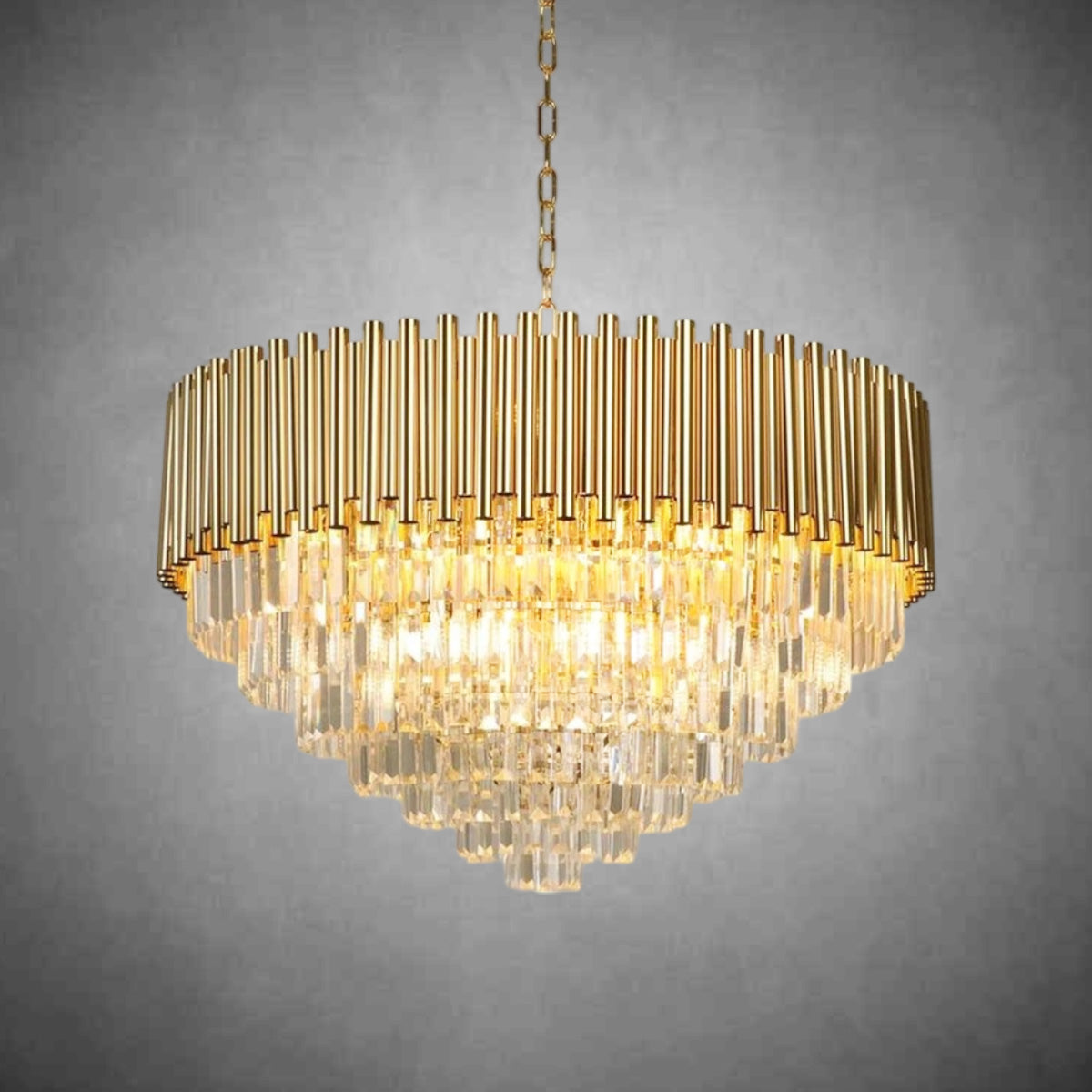 Callistenes Clear Crystal Chandelier