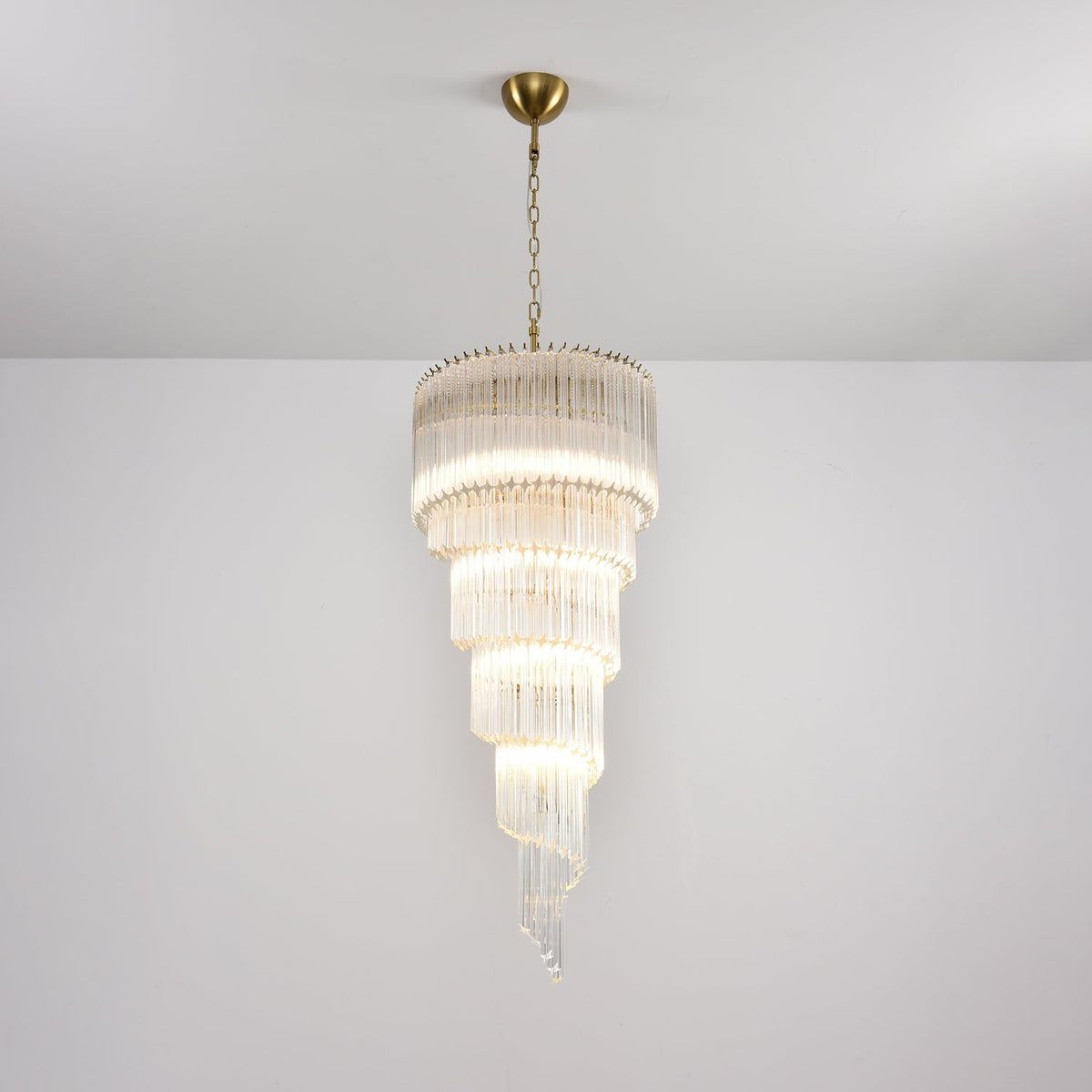 Cascada Spiral Clear Chandelier - Vakkerlight