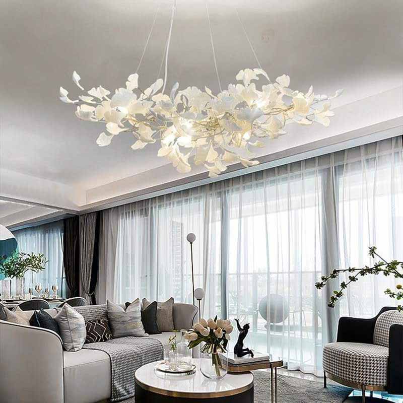Ceramic Ginkgo Ceramic Chandelier