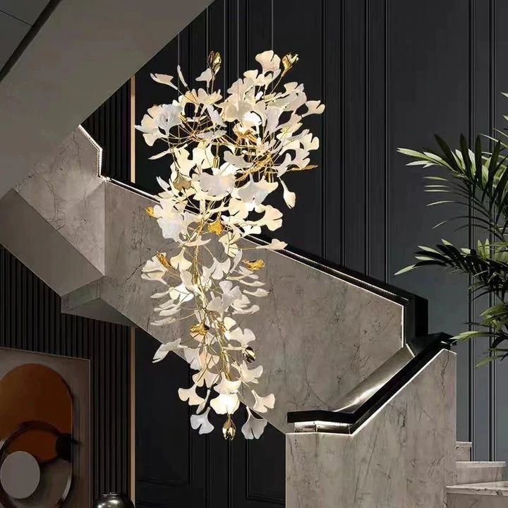 Ceramic Ginkgo Ceramic Chandelier