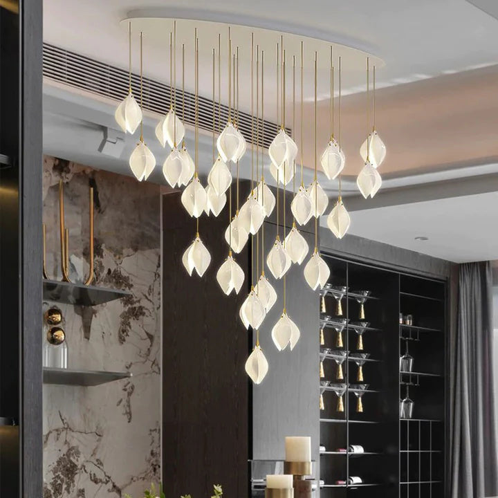 Ariana Modern Bloom Magnolia Ceramic Chandelier