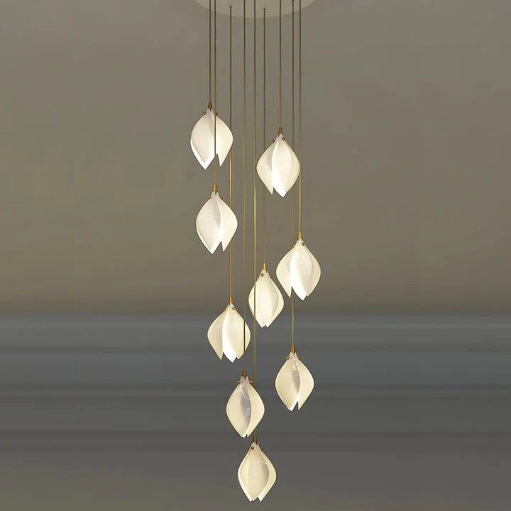 Ariana Modern Bloom Magnolia Ceramic Chandelier