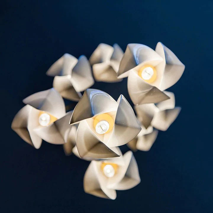 Ariana Modern Bloom Magnolia Ceramic Chandelier