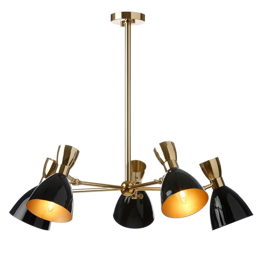 Wade 5 Light Postmodern Metal Chandelier Lighting