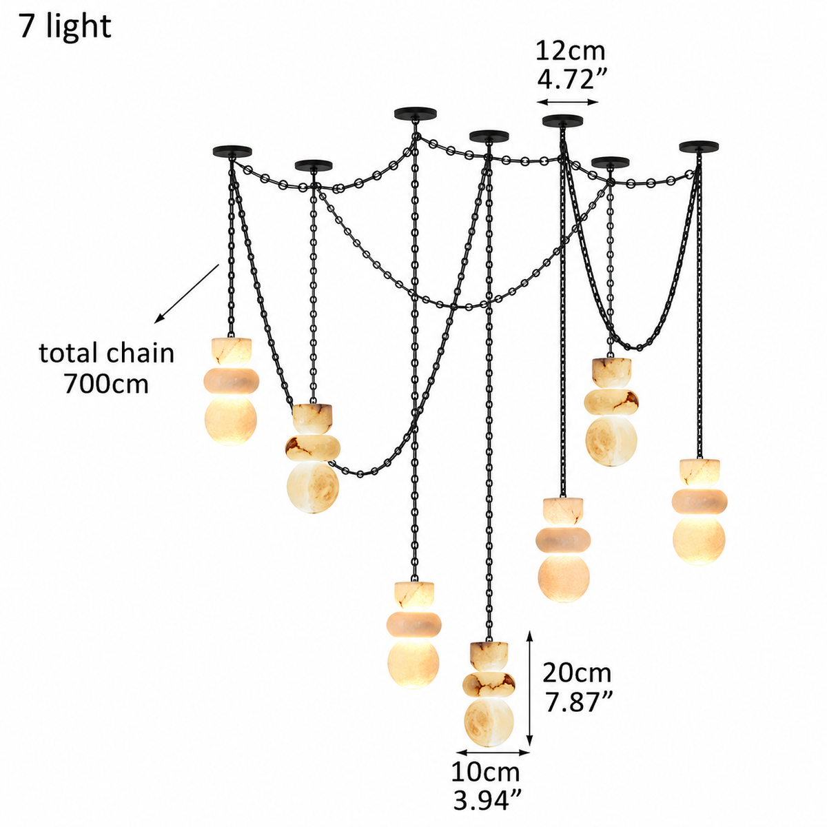 Aurelia Sculptural Modern Chandelier