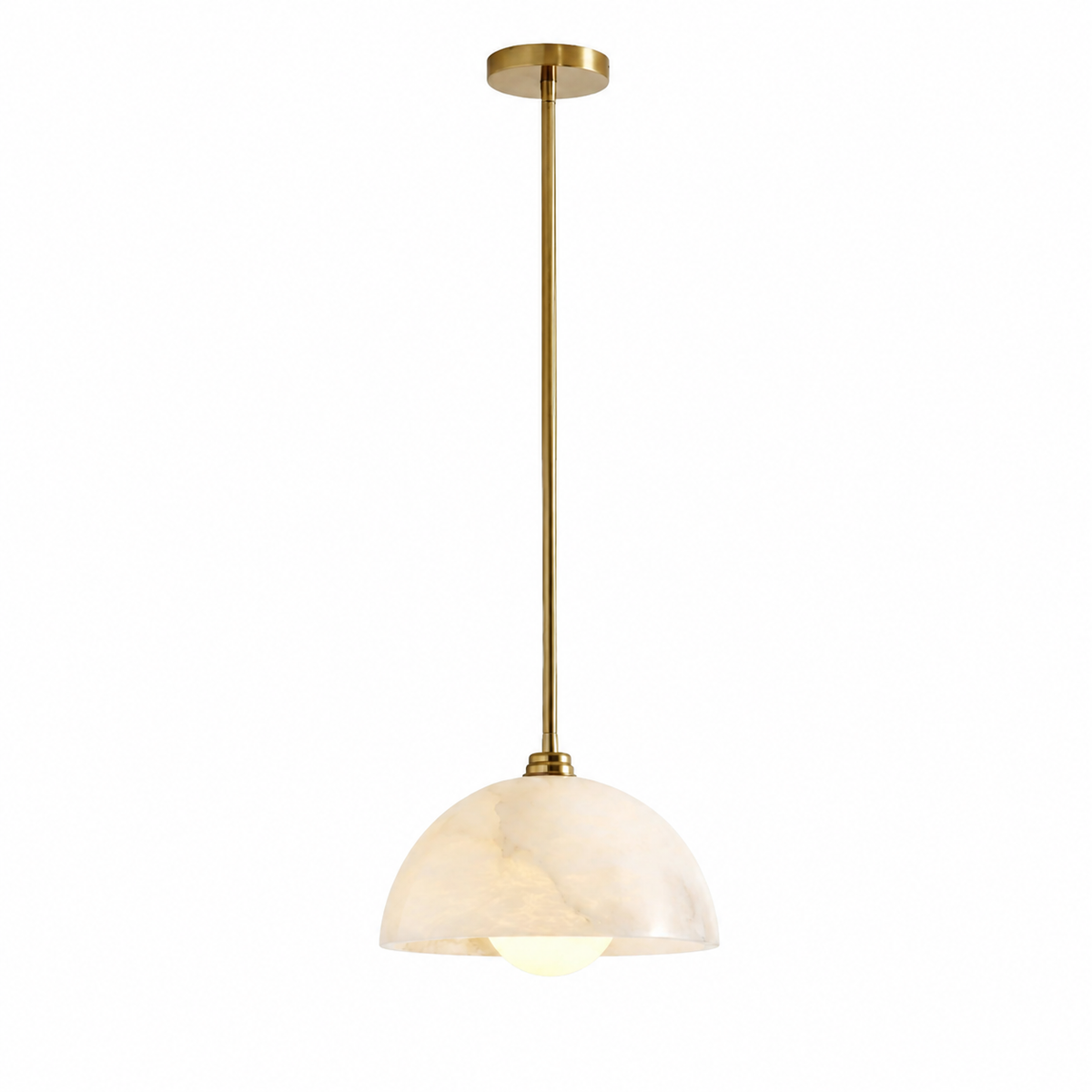 Celestine Vintage Marble Dome Mini Pendant Light 11.8"