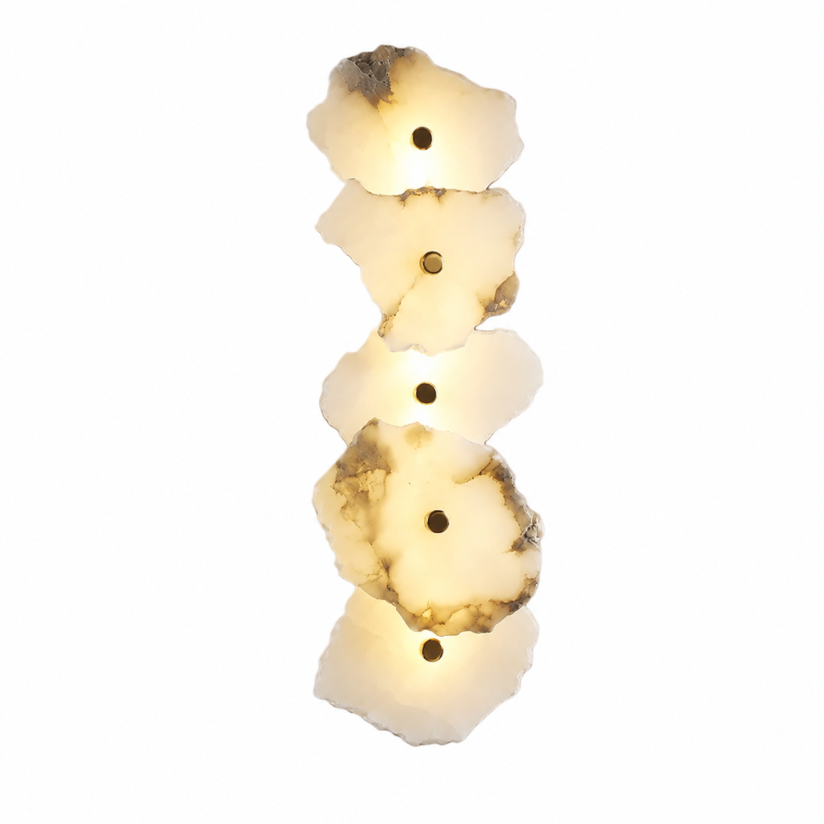 Petalune Spanish Alabaster Organic Modern Wall Sconce
