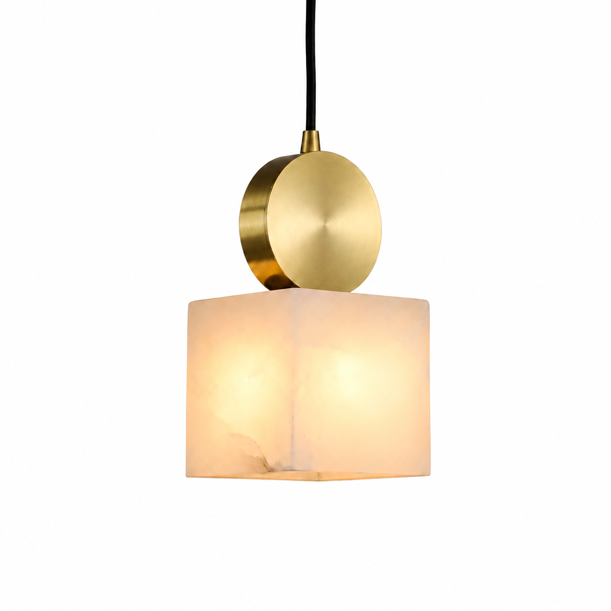 Lunessa Spanish Alabaster Mid-Century Modern Pendant Light