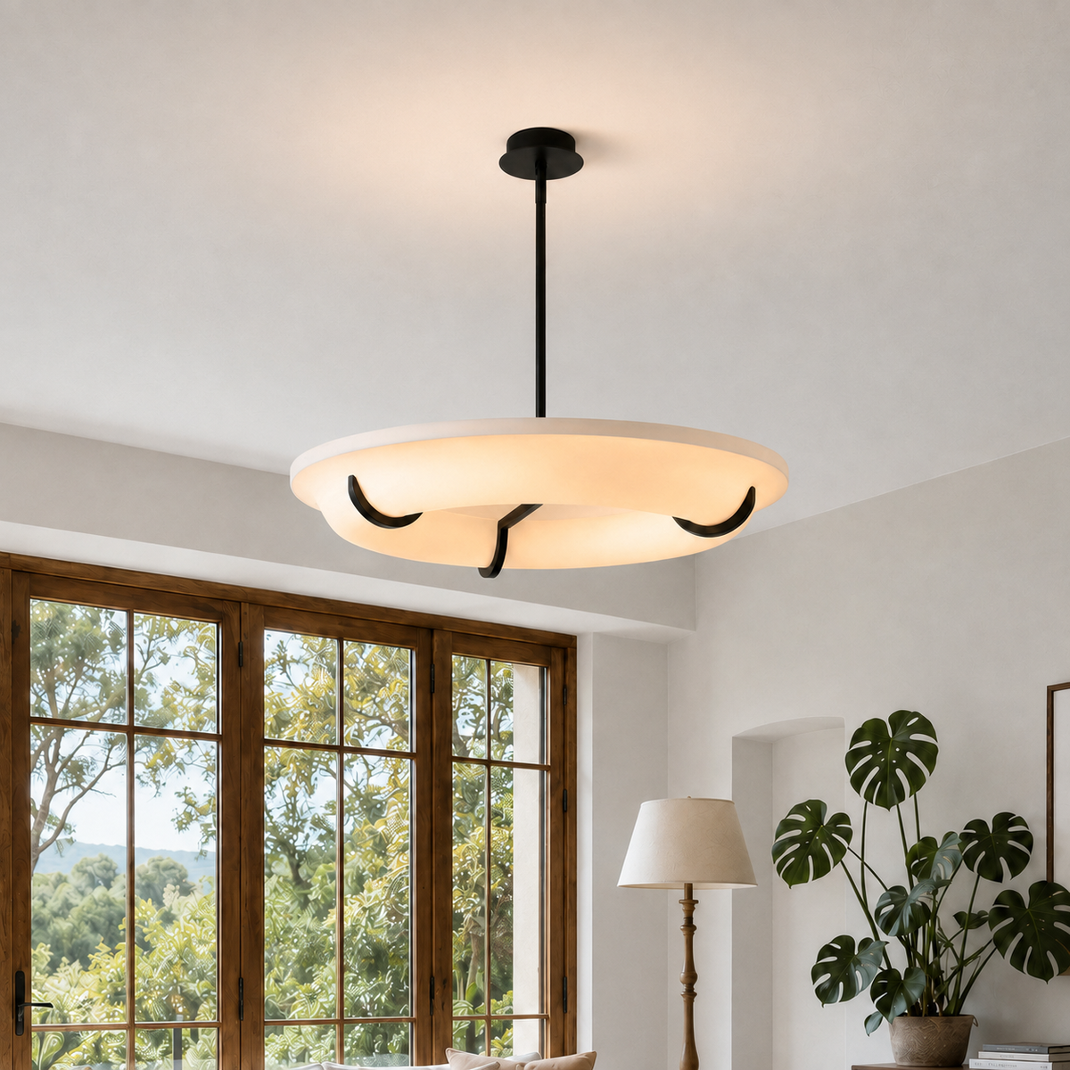 Halo Drift Sculptural Modern Chandelier