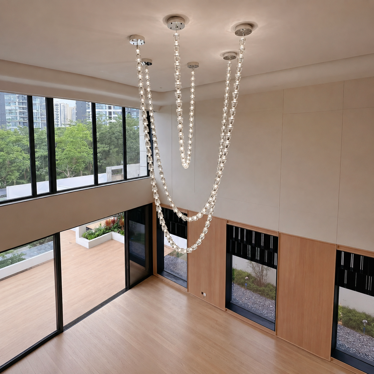 Versailles Veil Cascading Crystal Chandelier