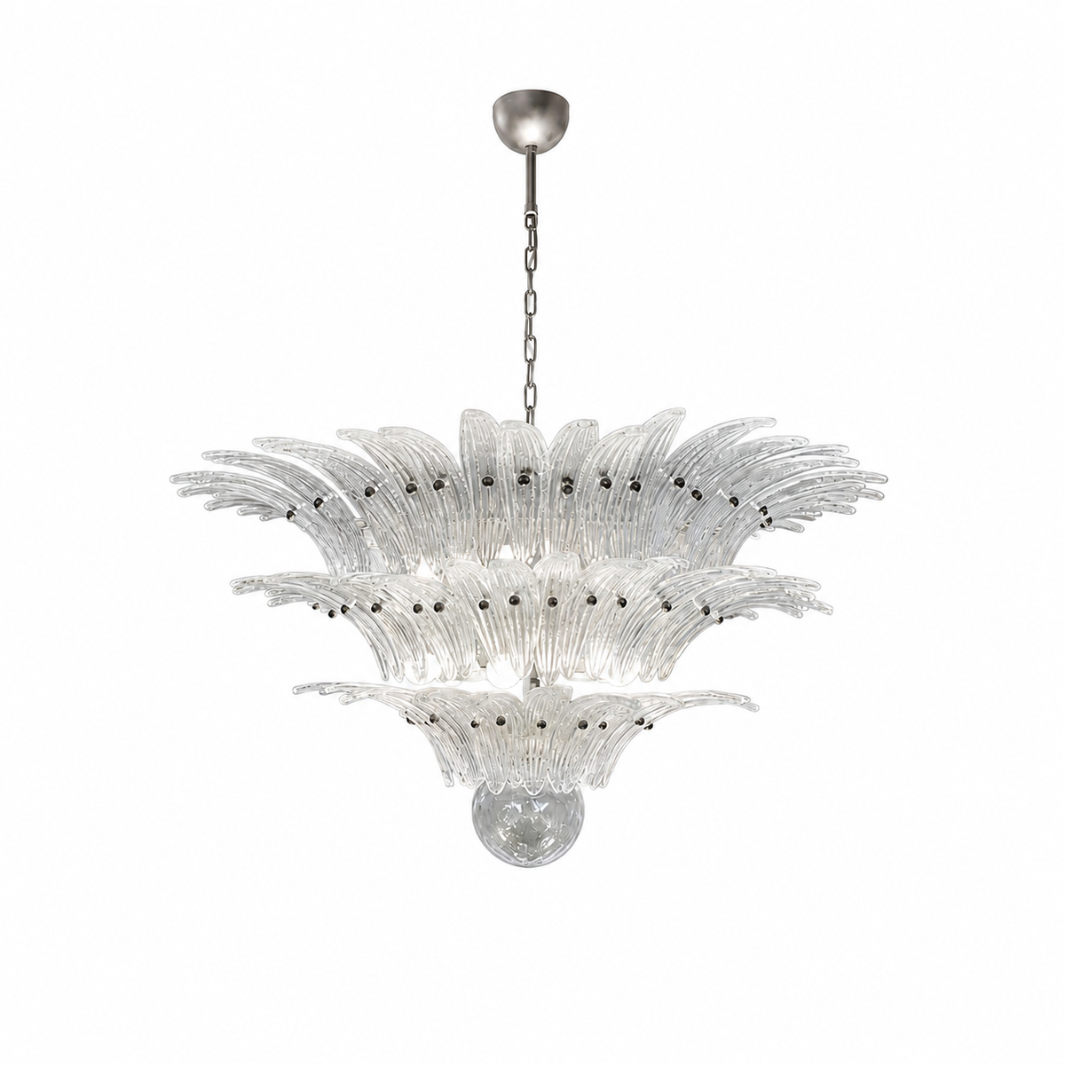 Floralys Sculptural Floral Glass Chandelier 23.6" 31.5" 39.4"