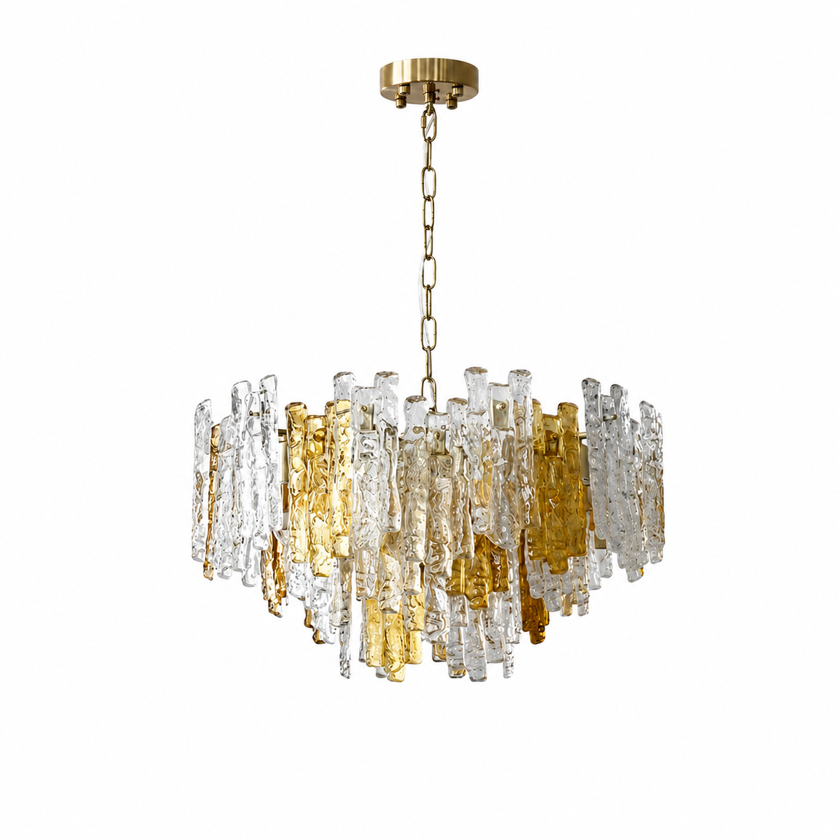 Glacier Ember Artisan Murano Chandelier