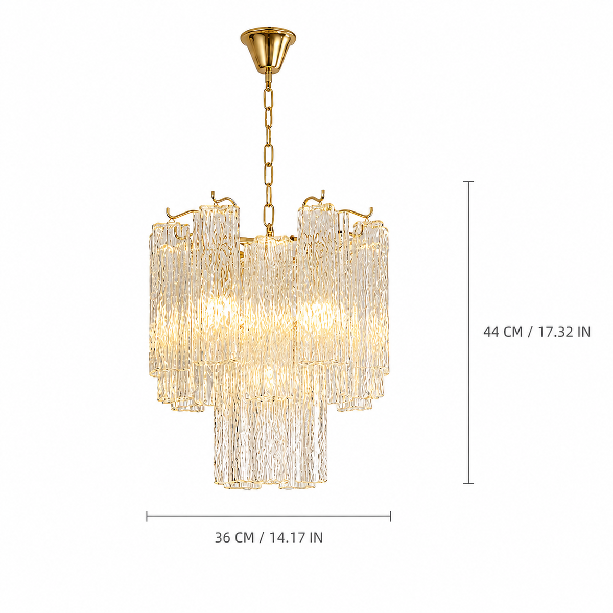 Elaris Cascade Artisan Murano Chandelier