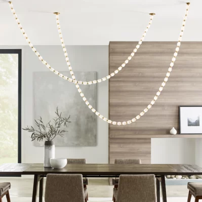 Collier Glass Pendant Lamp 26.2"H