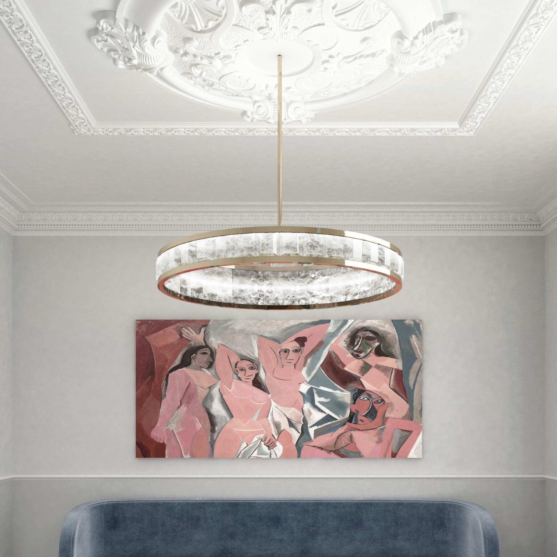Rock Crystal Concorde Chandelier