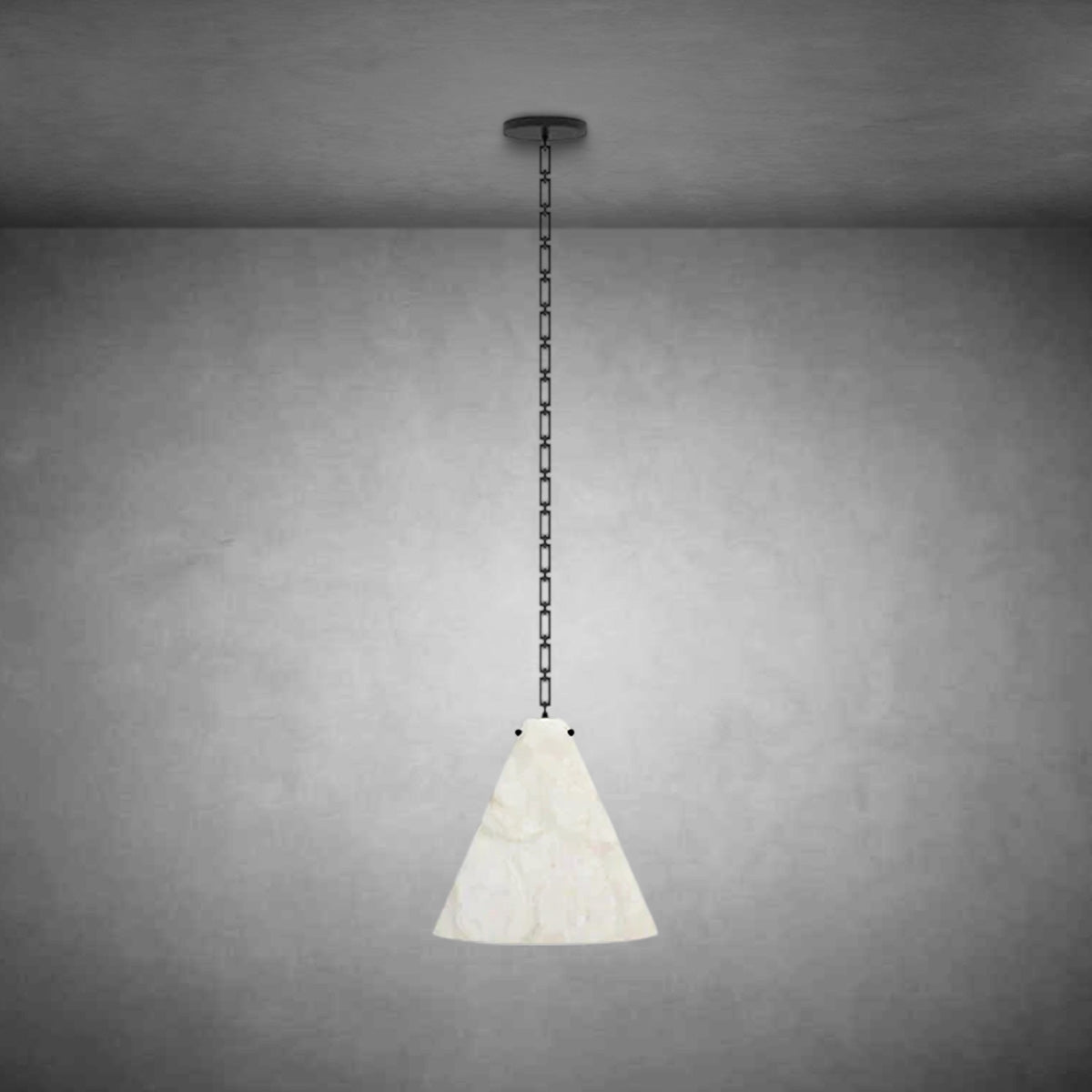 Contemporary Casey Large Alabaster Pendant Light For Kitchen Island, Living Room
