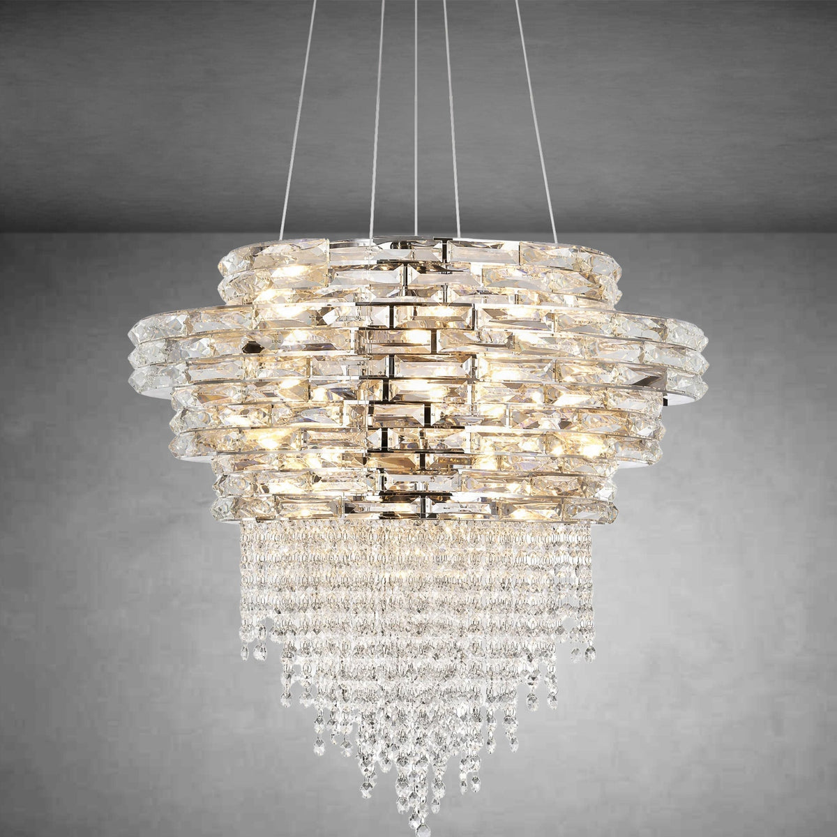 Corona Crystal Halo Chandelier