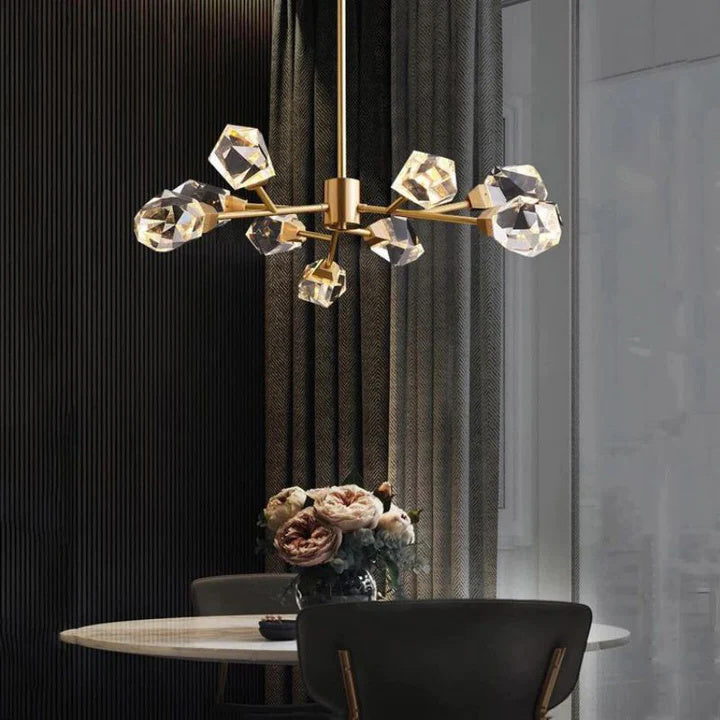 Alan Modern Living Room Bedroom Crystal Chandelier Lighting