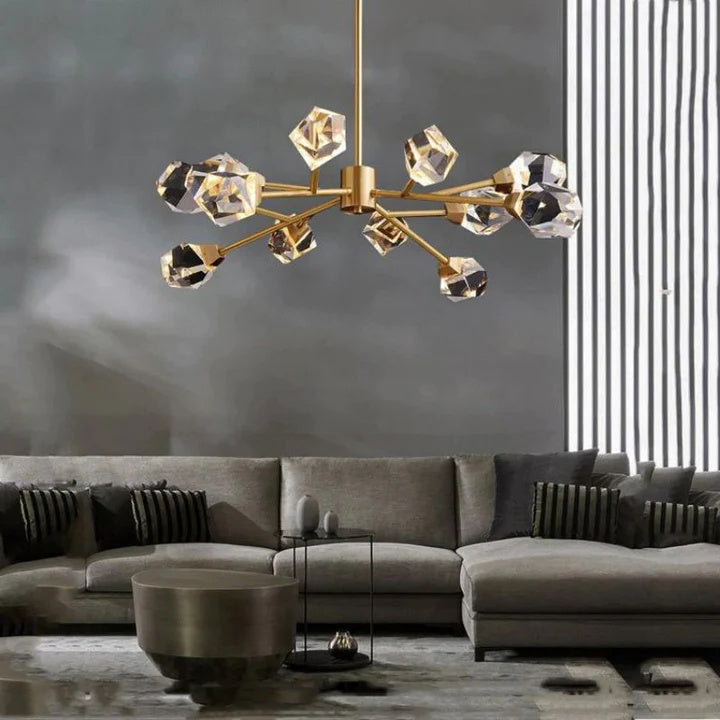 Alan Modern Living Room Bedroom Crystal Chandelier Lighting