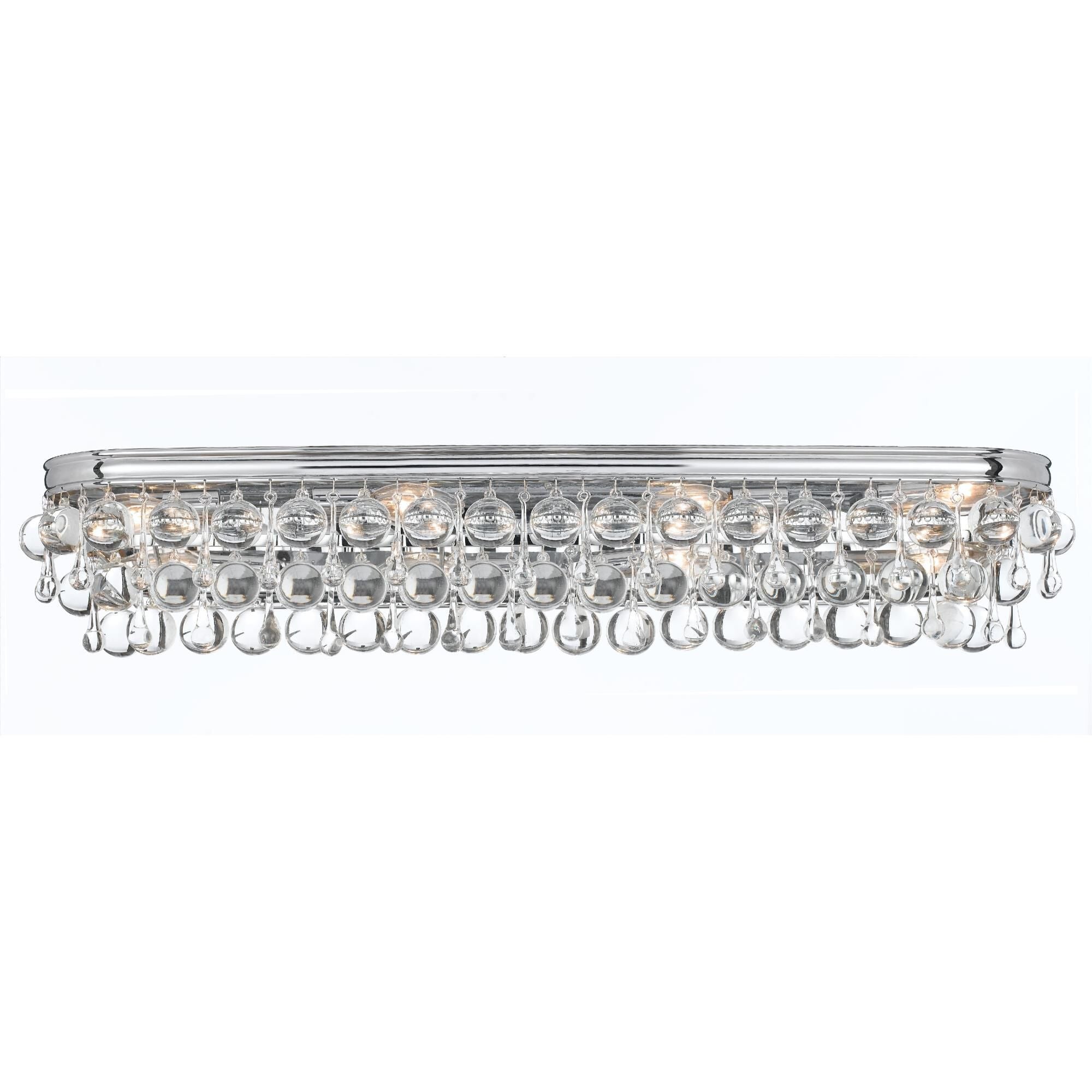 Calypso 33-Inch 8-Light Crystal Bath Vanity Light