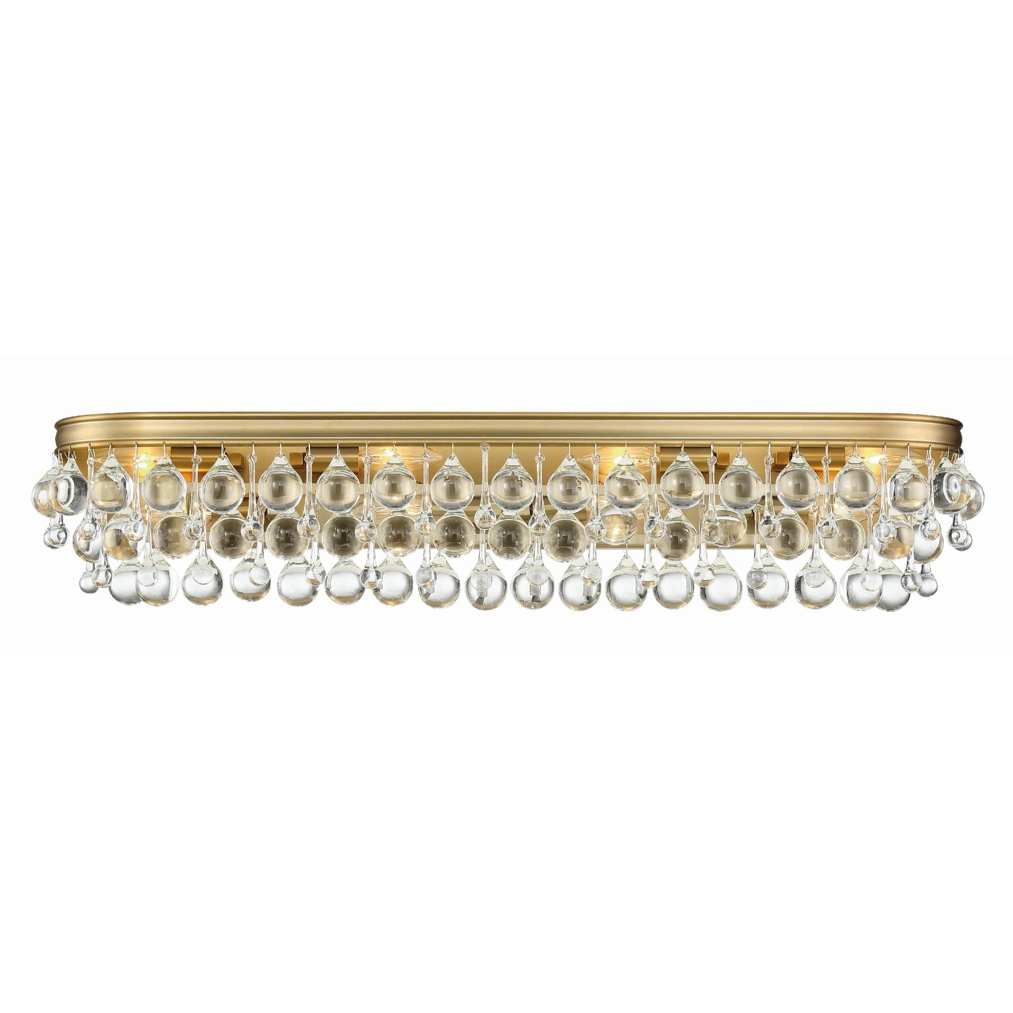 Calypso 33-Inch 8-Light Crystal Bath Vanity Light