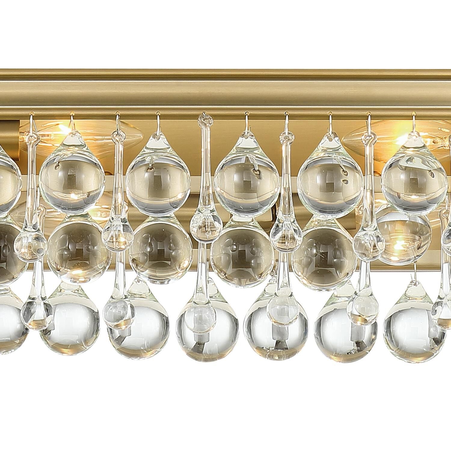 Calypso 33-Inch 8-Light Crystal Bath Vanity Light